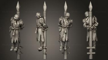 Military figurines victim 07 3d model
