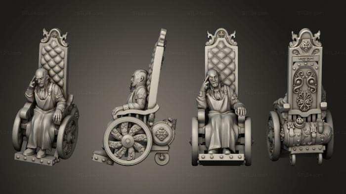 Military figurines (Victorian Doctor on Wheelchair, STKW_14388) 3D models for cnc