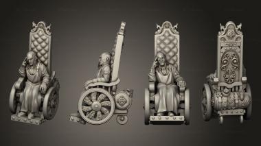 Military figurines Victorian Doctor on Wheelchair 3d model