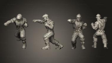 Military figurines Victorian Underground Boxer Frankenstein Monster 3d model