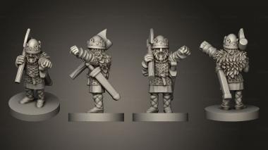 Military figurines VIKING KING HARALD HARDRADA 3d model