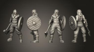 Military figurines Viking Longboat Raider v 1 3d model