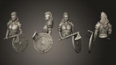 Military figurines Viking Pirate Bust 3d model