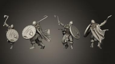 Military figurines Viking Warrior Shield 3d model