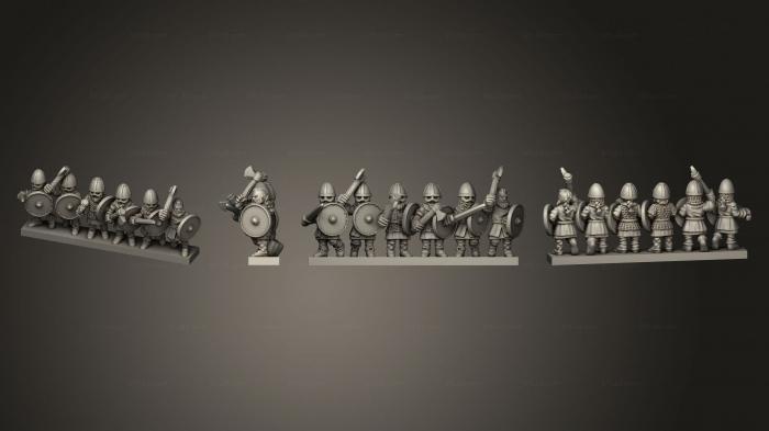 Military figurines (VIKING WARRIORS 01, STKW_14407) 3D models for cnc