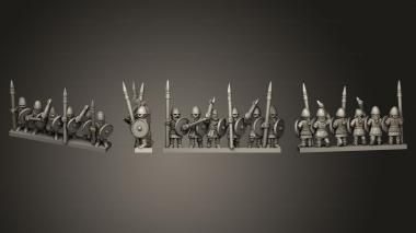 Military figurines VIKING WARRIORS 02 3d model