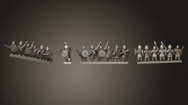 Military figurines VIKING WARRIORS v 3 3d model
