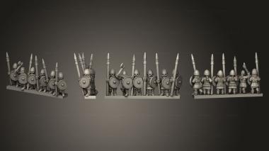 Military figurines VIKING WARRIORS 3d model