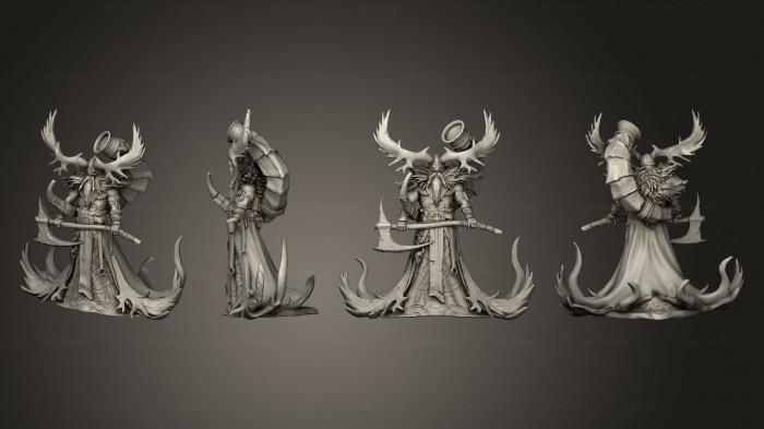Military figurines (Vikings Gods and Heroes Heimdall, STKW_14418) 3D models for cnc