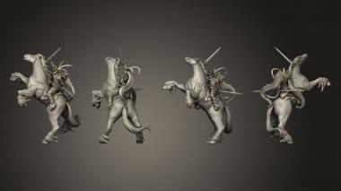 Military figurines Vikings Gods and Heroes Mounted Valkyrie Boss 3d model