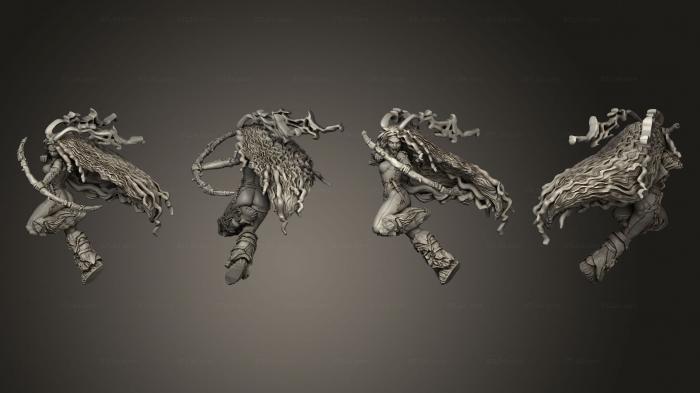 Military figurines (Vikings Gods and Heroes Skadi reparee, STKW_14430) 3D models for cnc