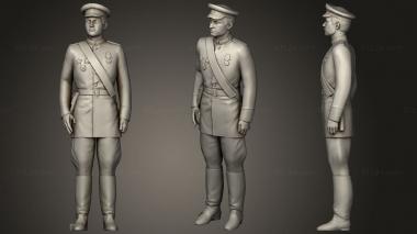 Military figurines Man in military uniform 0116 8 3d model