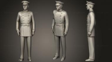 Military figurines Man in military uniform 0116 9 3d model