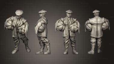 Military figurines Villager Pumpkin Farmer 3d model