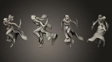 Military figurines Viziers Assassin Running 3d model