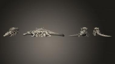 Military figurines Vodoo Priest Crocodile Mount Large v 3 3d model