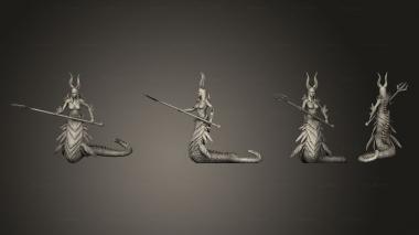Military figurines Volcanic Salamander Guarding Large 3d model