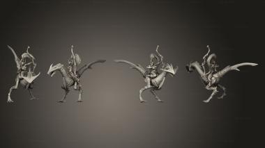 Military figurines Voluptuaris Chasers A Base 004 3d model
