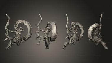Military figurines Volupturia Archer A Base 001 3d model