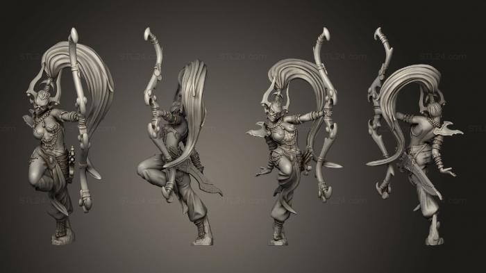 Military figurines (Volupturia Archer A Base 004, STKW_14490) 3D models for cnc