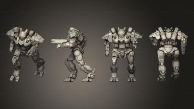 Military figurines VPE Zero 4 3d model
