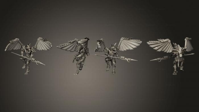 Military figurines (Vultures 3 Spear, STKW_14522) 3D models for cnc