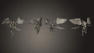 Military figurines Vultures 3 Spear 3d model