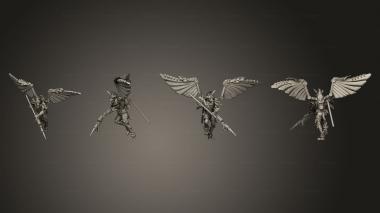 Military figurines Vultures 4 Spear 3d model