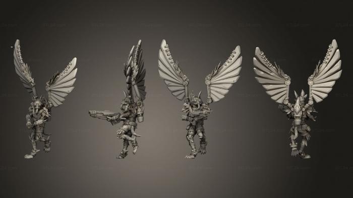 Military figurines (Vultures 5 Rifle, STKW_14528) 3D models for cnc