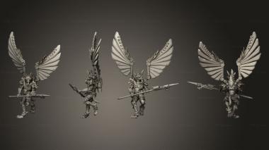 Military figurines Vultures 5 Spear 3d model