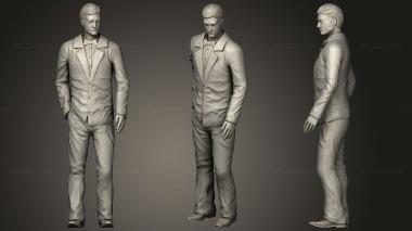 Military figurines Man In Suit 3d model