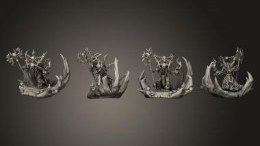 Military figurines Vultures Horde the harbinger of crimson lord 3d model