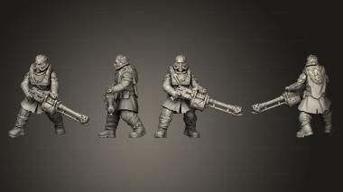 Military figurines Vultures Horde vultures butchers squad commander axe 001 3d model
