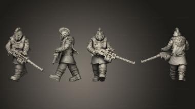Military figurines Vultures Horde vultures butchers squad commander axe 002 3d model