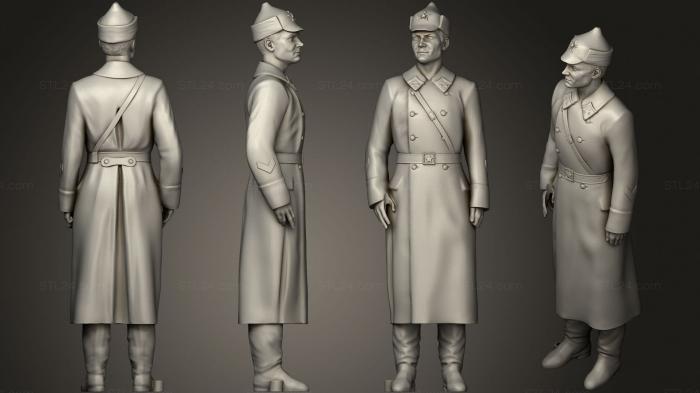 Military figurines (Man in uniform 0116 2, STKW_1454) 3D models for cnc