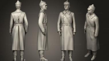 Military figurines Man in uniform 0116 2 3d model