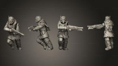 Military figurines Vultures Horde vultures butchers squad commander axe 004 3d model