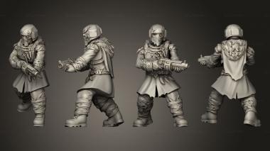 Military figurines Vultures Horde vultures butchers squad commander axe 006 3d model