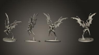 Military figurines Vultures Pose 2 Base 3d model