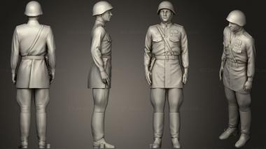 Military figurines Man In Uniform 0116 6 3d model
