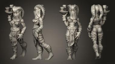 Military figurines Waitress Based 3d model
