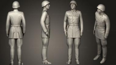 Military figurines Man in uniform 0116 7 3d model