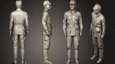 Military figurines Man In Uniform 0116 10 3d model