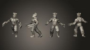 Military figurines Wannaboo Ganger Bozz Zilla 3d model