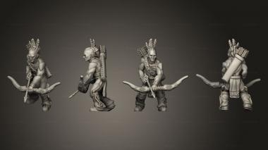 Military figurines War Archer 3d model