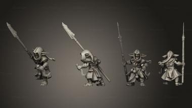 Military figurines War Chariot Goblin Spear 3d model