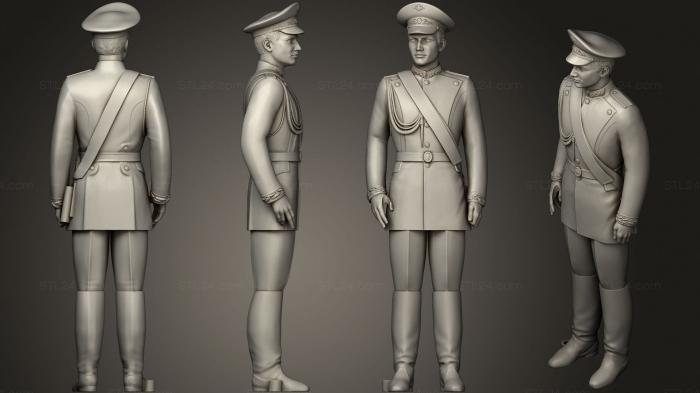 Military figurines (Man in uniform 0116 12, STKW_1459) 3D models for cnc