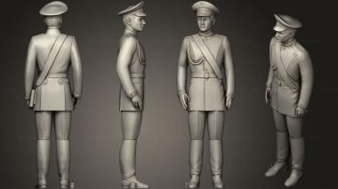 Military figurines Man in uniform 0116 12 3d model