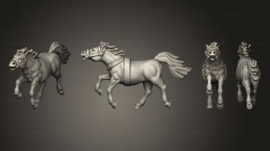 Military figurines WAR CHARIOT HORSE A 3d model