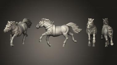 Military figurines WAR CHARIOT HORSE C 3d model